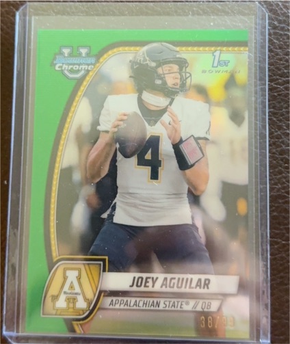 2024 Bowman University Chrome #103 Joey Aguilar — front