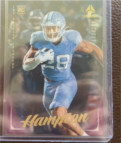 2025 Panini Luminance #111 Omarion Hampton — front