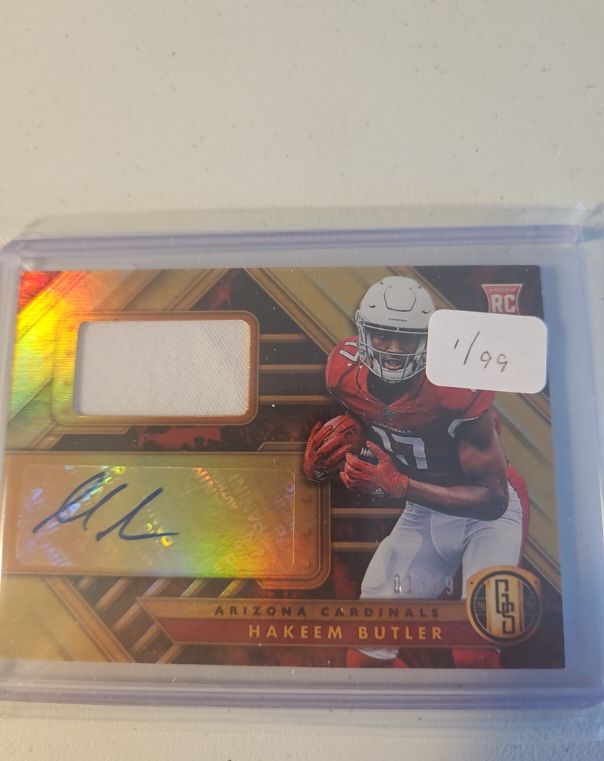 2019 Panini Gold Standard #GS-HB Hakeem Butler Rookie Patch Auto — front