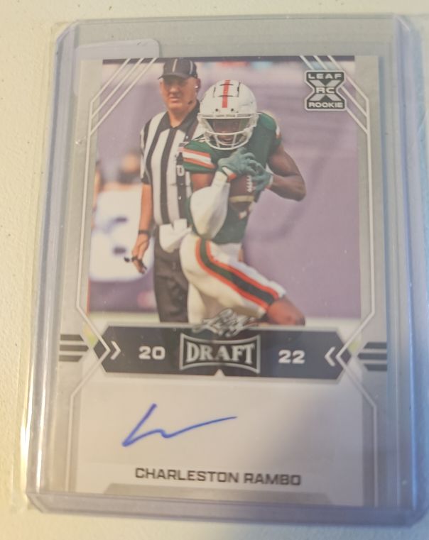 2022 Leaf Draft #BA-CR1 Charleston Rambo — front