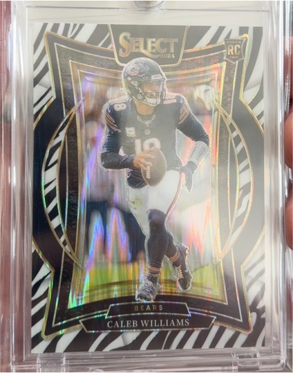 2024 Panini Select #25 Caleb Williams Rookie Silver Prizm Concourse — front