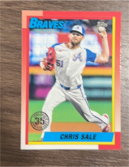 2025 Topps Series 2 1990 Topps Baseball 35th Anniversary #90B2-4 Chris Sale — front