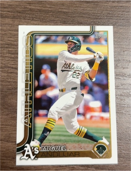 2025 Topps #529 Miguel Andujar Oakland Athletics — front