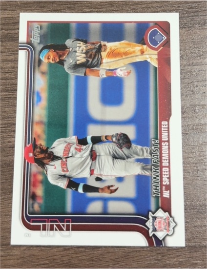 2025 Topps #639 Think Fast! NL Speed Demons United Elly De La Cruz — front