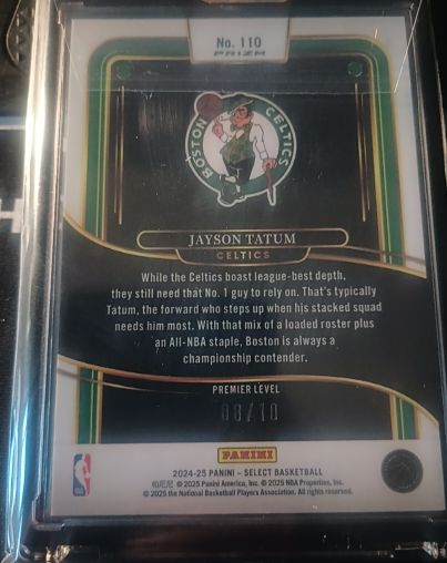 2024-25 Panini Select Premier Level #110 Jayson Tatum — front