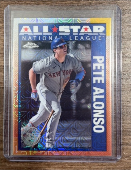 2025 Topps Series 2 #90ASC-15 Pete Alonso 1990 All Star Silver Pack Mojo — front