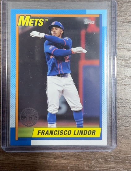 2025 Topps Series 1 1990 Topps #T90-38 Francisco Lindor — front
