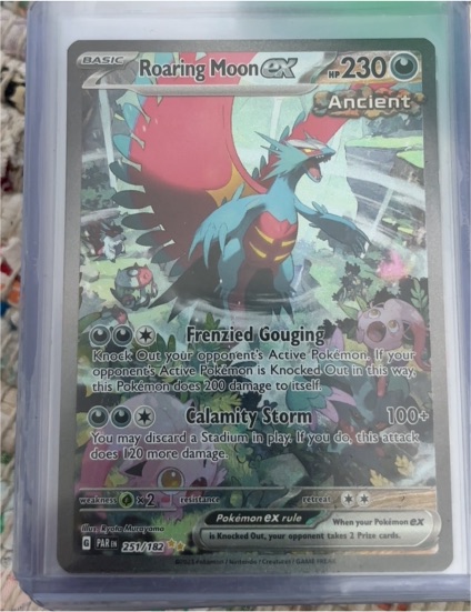 2023 Pokémon Ancient Roaring Moon ex #251 — front