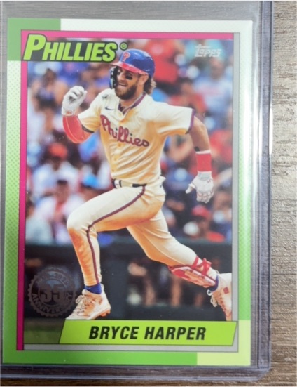 2025 Topps #T90-15 Bryce Harper 1990 Topps Baseball 35th Anniversary — front