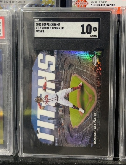 2023 Topps Chrome #CT-5 Ronald Acuna Jr. Titans — front