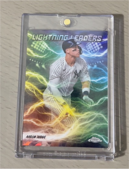 2025 Topps Chrome #LL-2 Aaron Judge Lightning Leaders — front