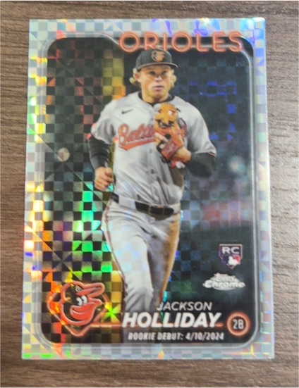 2024 Topps Chrome Update #USC89 Jackson Holliday Rookie Debut Orioles — front