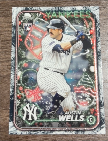 2024 Topps Holiday #H2 Austin Wells Rookie — front
