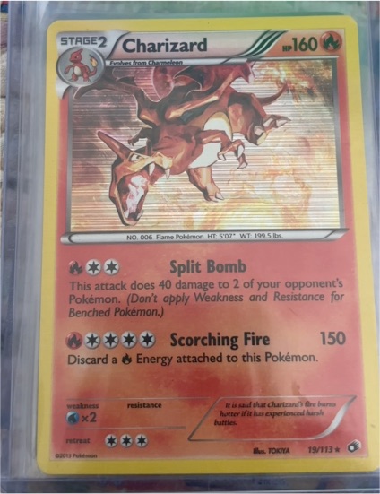 2013 Pokémon Black & White Legendary Treasures #19 Charizard — front