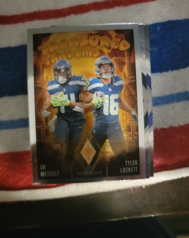2024 Panini Phoenix Treasured Tandems #TT-SEA DK Metcalf Tyler Lockett — front