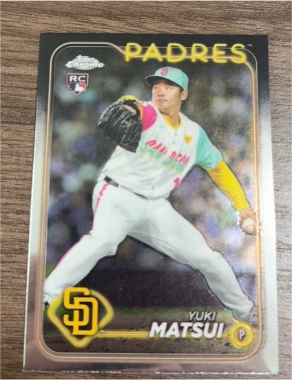 2024 Topps Chrome Update #USC187 Yuki Matsui — front