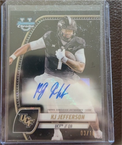 2024 Bowman Chrome University #PA-KJE KJ Jefferson — front