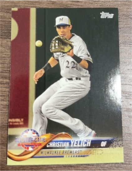 2018 Topps Update #US27 Christian Yelich — front
