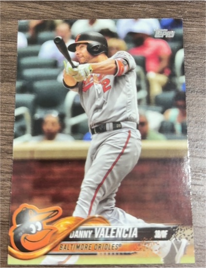 2018 Topps Update #US163 Danny Valencia — front