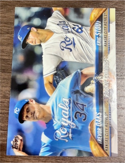 2018 Topps Update #US56 Trevor Oaks / Eric Stout — front