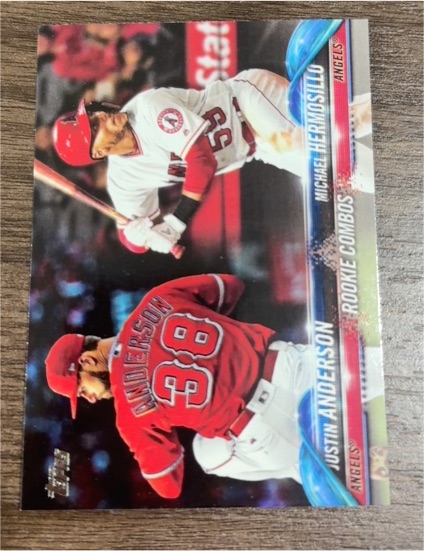 2018 Topps Update #US52 Justin Anderson / Michael Hermosillo — front