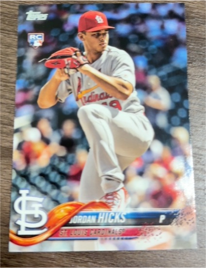 2018 Topps Update #US58a Jordan Hicks — front