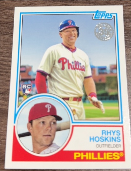2018 Topps Update 35th Anniversary #83-46 Rhys Hoskins — front