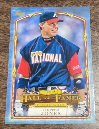 2018 Topps Update Hall of Famer Highlights #HFH-5 Chipper Jones — front