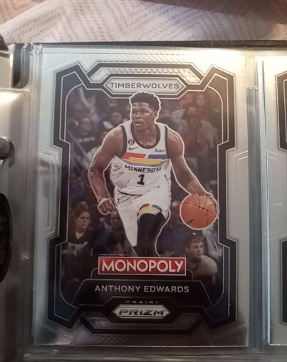 2023-24 Panini Prizm Monopoly #52 Anthony Edwards — front