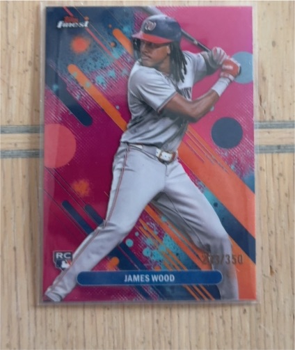 2025 Topps Finest #100 James Wood — front
