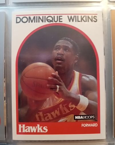 1989 Hoops #130 Dominique Wilkins — front