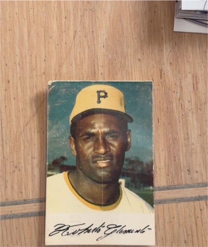 1972 Harmony Dairy Roberto Clemente Fan Club Card — front