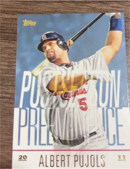 2018 Topps Update #PO-19 Albert Pujols Postseason Preeminence — front