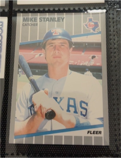 1989 Fleer #533 Mike Stanley — front