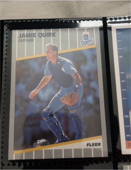 1989 Fleer #290 Jamie Quirk — front