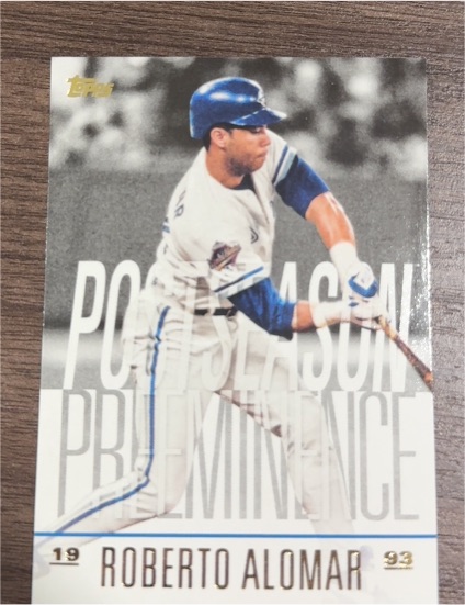 2018 Topps Update #PO-3 Roberto Alomar Postseason Preeminence — front