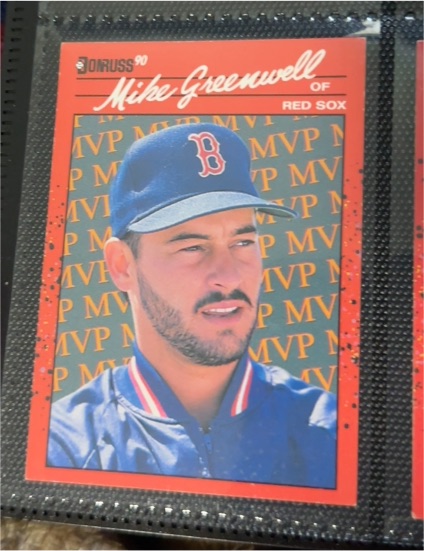 1990 Donruss MVP #BC-17 Mike Greenwell — front