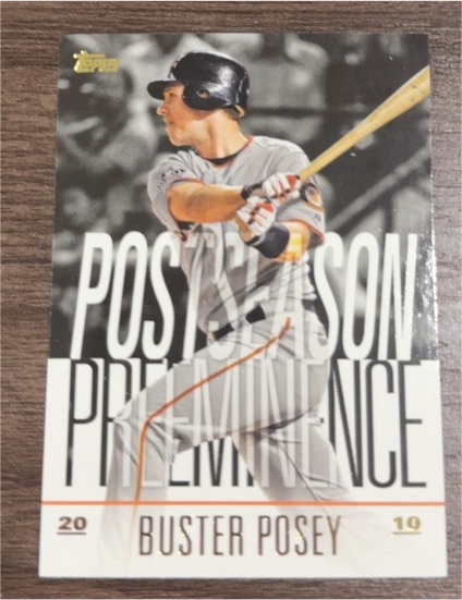 2018 Topps Update Postseason Preeminence #PO-8 Buster Posey — front