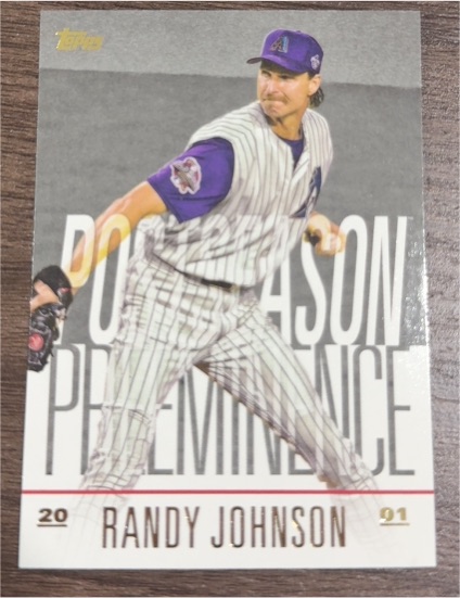 2018 Topps Update Postseason Preeminence #PO-29 Randy Johnson — front
