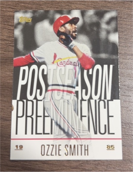 2018 Topps Update #PO-5 Ozzie Smith Postseason Preeminence — front
