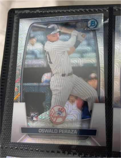 2023 Bowman Chrome #44 Oswald Peraza — front