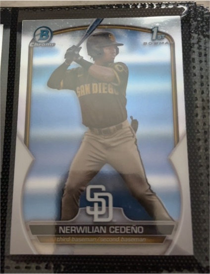 2023 Bowman Chrome #BCP-81 Nerwilian Cedeno — front