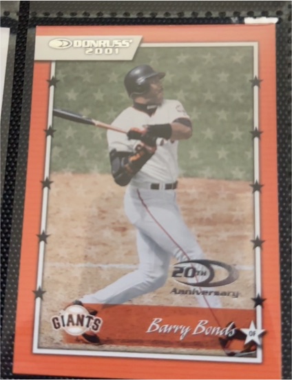 2001 Donruss #2 Barry Bonds — front