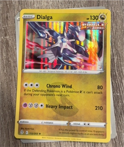 2021 Pokémon Evolving Skies #112 Dialga — front