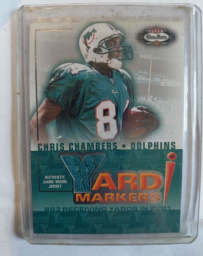 2002 Fleer Box Score Yard Markers #8 Chris Chambers — front