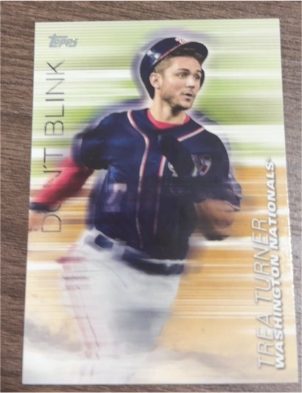 2018 Topps Update #DB-9 Trea Turner Don't Blink — front