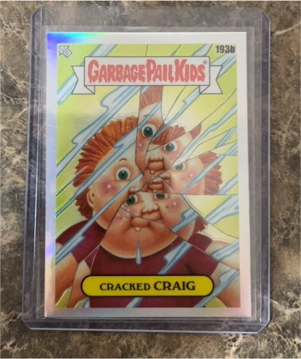 2022 Topps Garbage Pail Kids Chrome Series 5 #193b Cracked Craig — front