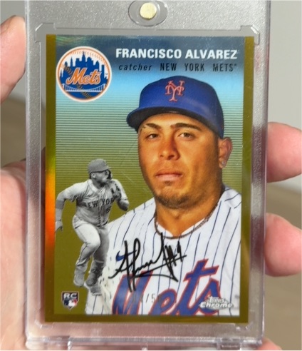 2023 Topps Chrome Platinum Anniversary #110 Francisco Alvarez — front