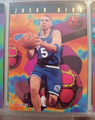 1995-96 NBA Hoops #24 Jason Kidd Number Crunchers Dallas Mavericks — front