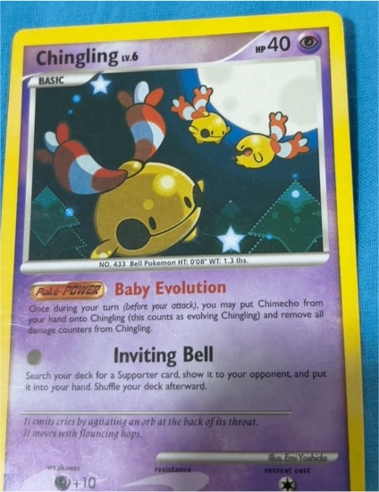 2007 Pokémon Diamond & Pearl Mysterious Treasures #42 Chingling — front